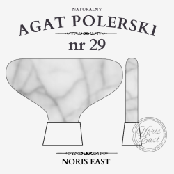 AGAT POLERSKI NR 29 – NATURALNY KAMIEŃ DO POLEROWANIA ZŁOCEŃ – NORIS EAST