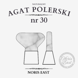AGAT POLERSKI NR 30 – NATURALNY KAMIEŃ DO POLEROWANIA ZŁOCEŃ – NORIS EAST