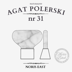 AGAT POLERSKI NR 31 – NATURALNY KAMIEŃ DO POLEROWANIA ZŁOCEŃ - NORIS EAST