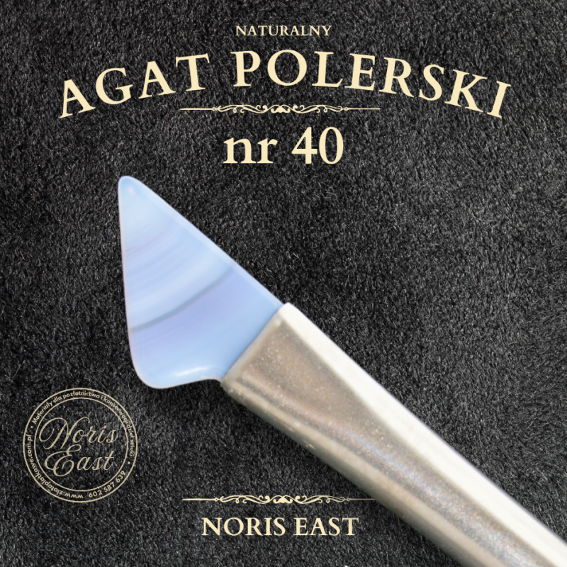 AGAT POLERSKI NR 40 – NATURALNY KAMIEŃ DO POLEROWANIA ZŁOCEŃ - NORIS EAST