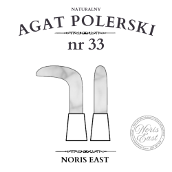 AGAT POLERSKI NR 33 – NATURALNY KAMIEŃ DO POLEROWANIA NA WYSOKI POŁYSK - NORIS EAST