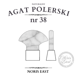 AGAT POLERSKI NR 38 – NATURALNY KAMIEŃ DO POLEROWANIA NA WYSOKI POŁYSK - NORIS EAST