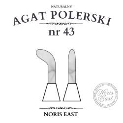 AGAT POLERSKI NR 43 – NATURALNY KAMIEŃ DO POLEROWANIA NA WYSOKI POŁYSK - NORIS EAST