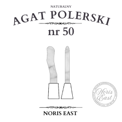 AGAT POLERSKI NR 50 – NATURALNY KAMIEŃ DO POLEROWANIA NA WYSOKI POŁYSK - NORIS EAST