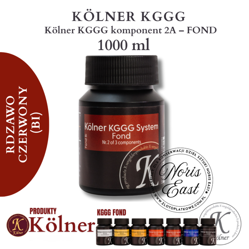Gotowy do użytku PULMENT Kölner KGGG System komponent 2A - FOND 1000ml rdzawo czerwony, Noris East