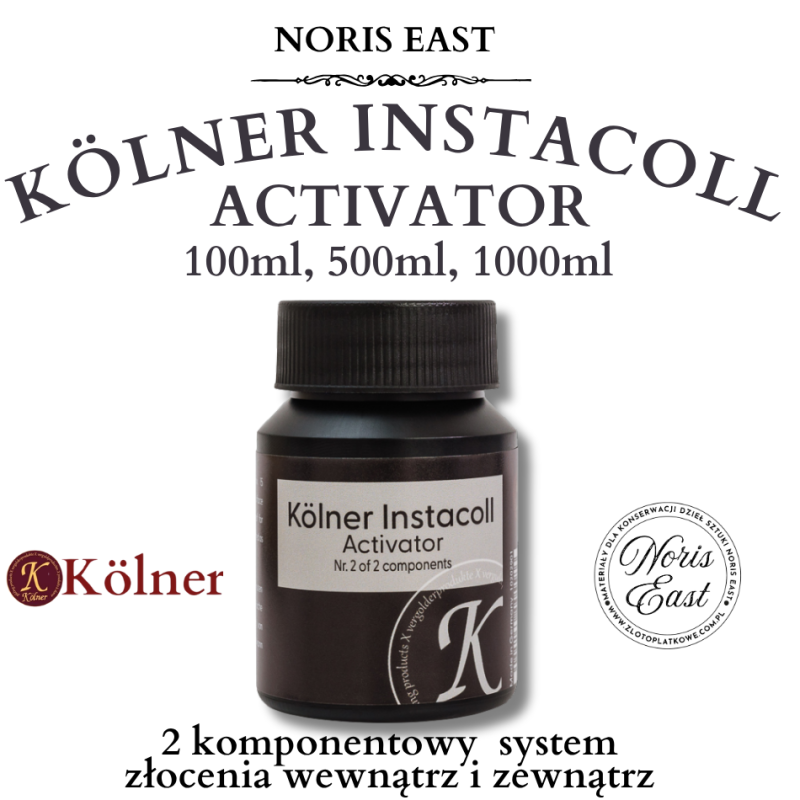 Instacoll Activator, aktywator systemu Kolner, Noris East, pozłotnictwo