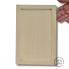 DESKA IKONOWA LIPOWA  mała - 20cm x 30cm, z kowczegiem,  z dębowymi szpongami  - grubość deski 2,5cm, Noris East