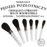 Pędzel pozłotniczy okrągło-owalny włos wiewiórka "Doppelkielpinsel" Noris East