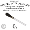 Pędzel pozłotniczy okrągło-owalny włos wiewiórka "Doppelkielpinsel" Noris East