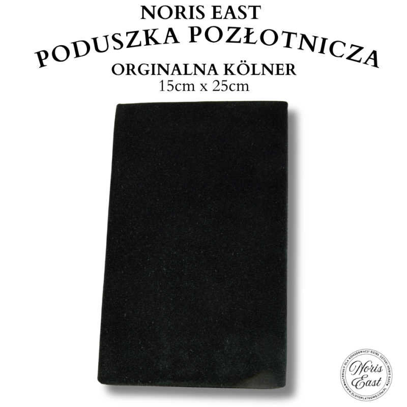 PODUSZKA POZŁOTNICZA  - 15cm × 25 cm  – oryginalna Kölner, Noris East pozłotnictwo