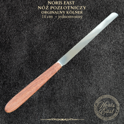 Nóż pozłotniczy jednostronny 14cm premium – oryginalny Kölner -  profesjonalny nóż do cięcia złota | Noris East, pozłotnictwo