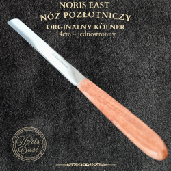 Nóż pozłotniczy jednostronny 14cm premium – oryginalny Kölner -  profesjonalny nóż do cięcia złota | Noris East, pozłotnictwo