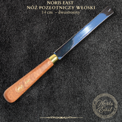 NÓŻ POZŁOTNICZY WŁOSKI- 14cm - do cięcia złota płatkowego, Noris East pozłotnictwo