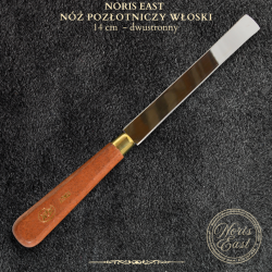 NÓŻ POZŁOTNICZY WŁOSKI- 14cm - do cięcia złota płatkowego, Noris East pozłotnictwo