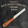 NÓŻ POZŁOTNICZY WŁOSKI- 14cm - do cięcia złota płatkowego, Noris East pozłotnictwo