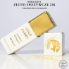 Jadalne złoto 23k w aplikatorze pudru – dekoracja spożywcza E175 | 100–700 mg, Noris East złoto spożywcze