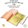 Złoto płatkowe spożywcze 23 Karat, 25 płatków 80mm x 80mm - luzem lub transfer, złoto jadalne, Noris East, pozLotnictwo