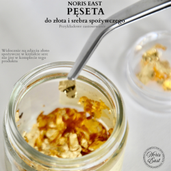 pęseta noris east, GoldFood, stal nierdzewna, Specjalna pęseta do podnoszenie złota i srebra spożywczego, złoto i srebro jadalne