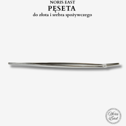 pęseta noris east, GoldFood, stal nierdzewna, Specjalna pęseta do podnoszenie złota i srebra spożywczego, złoto i srebro jadalne