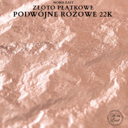 podwójne RÓŻOWE złoto, ROSÉ Doppel GOLD 22K, Noris East pozłotnictwo