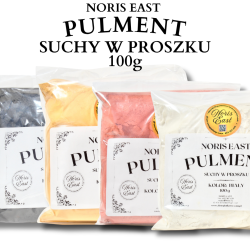 Pulment suchy w proszku – do pozłotnictwa  / proszek 100g, czerwony, Noris East, selhamin, złocenie na pulmencie