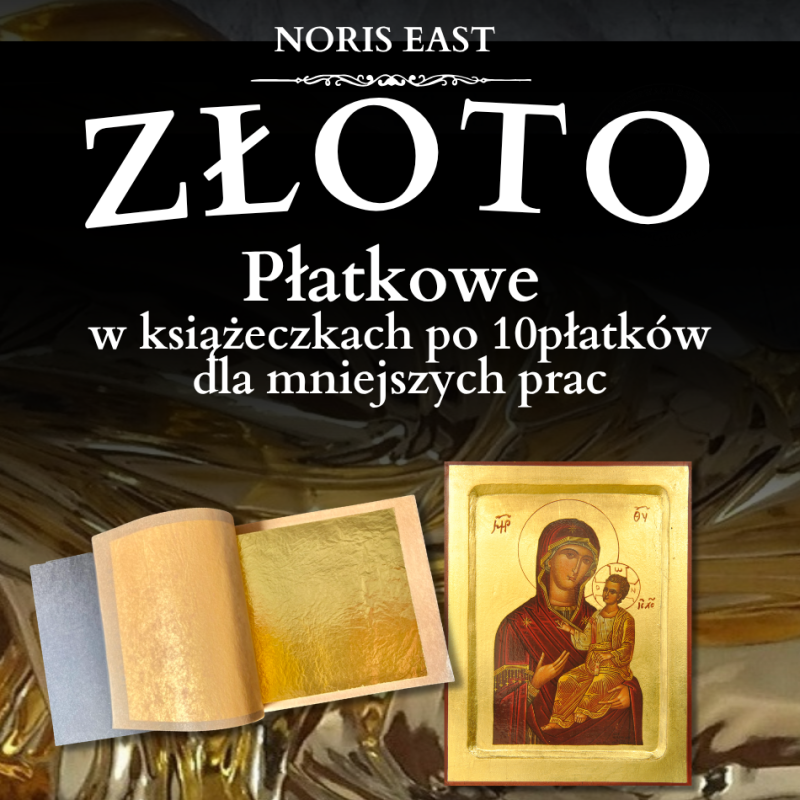 Złoto płatkowe w książeczkach po 10 płatków