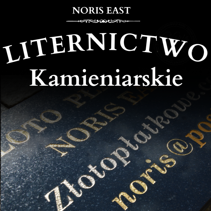Liternictwo nagrobkowe - kamieniarstwo